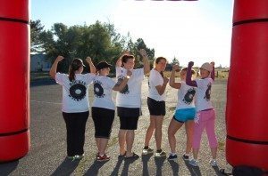 Cascade Lakes Relay starting line for walking and running 