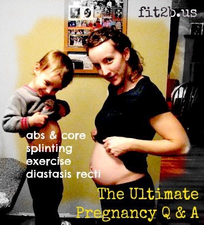 Learn how to keep your core abs healthy during pregnancy, birth and beyond with this Q & A from Fit2B.com!