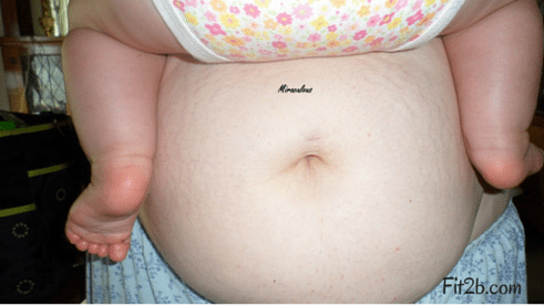 Belly Love: The members of Fit2B Studio - a site that specializes in routines for diastasis recti - write words of hope and affirmation on their tummies to show the world that beauty can still be found in brokenness - Fit2b.com