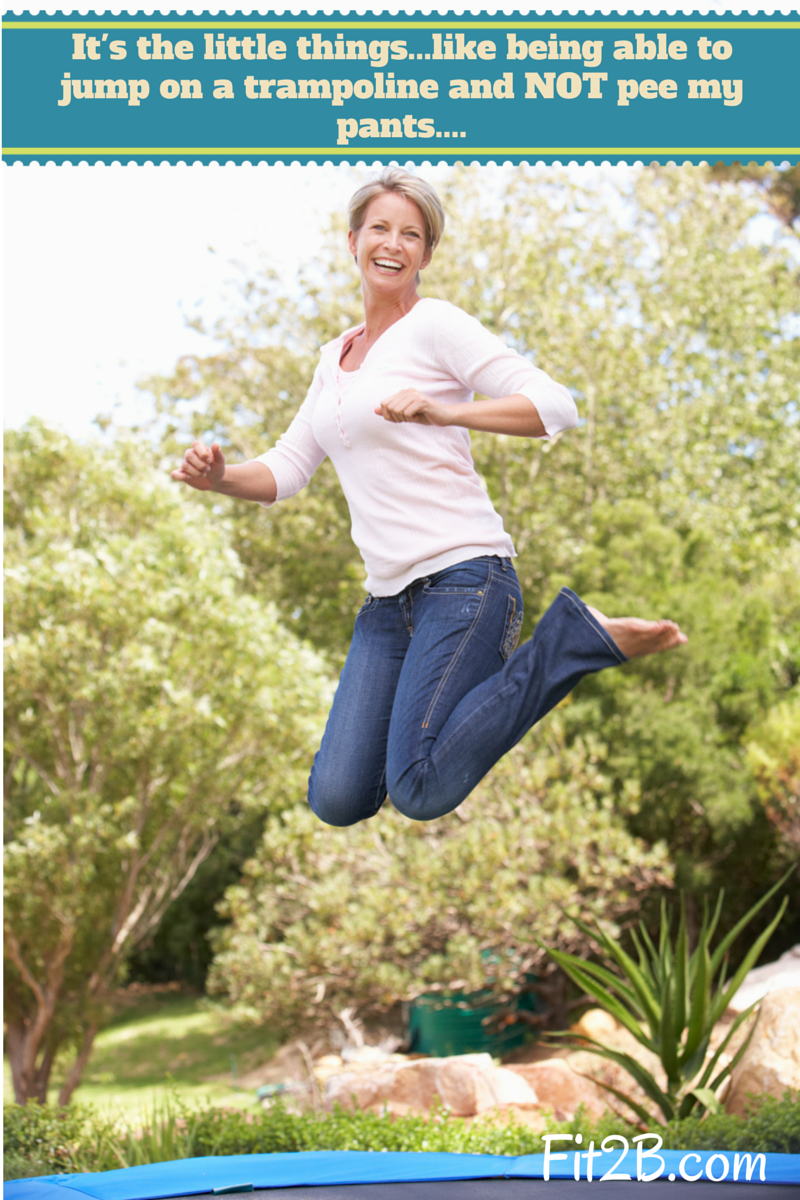 Coughing, laughing or sneezing shouldn't cause peeing