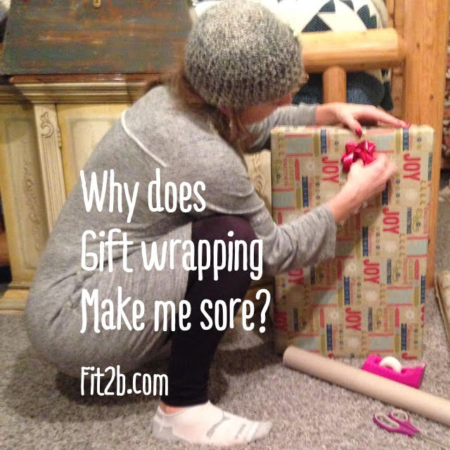 Tips to avoid the pain of wrapping gifts while protecting your core -fit2b.com