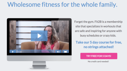 Sample 5 Home Fitness Workouts Through Fit2B Mobile - Fit2B Studio