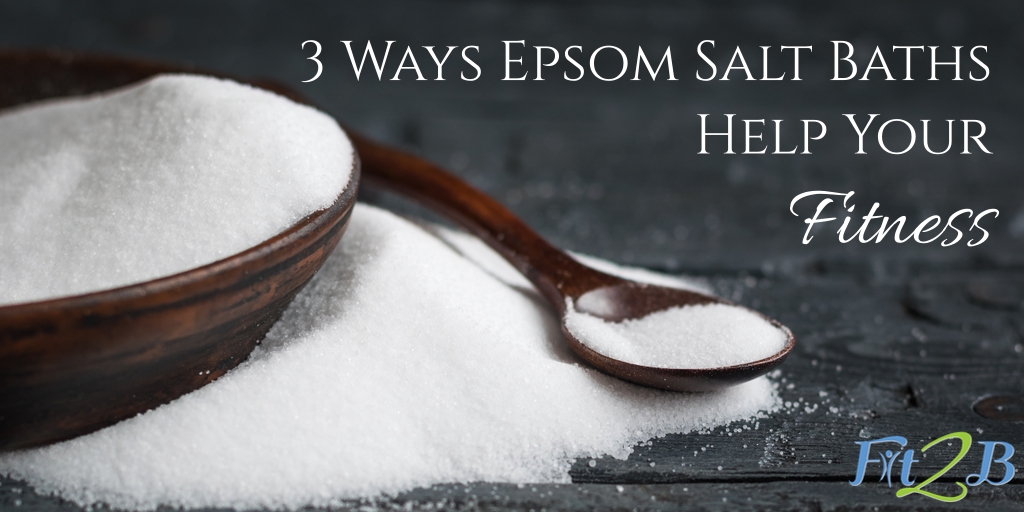 3 Ways Epsom Salt Baths Help Your Fitness - Fit2B.com - Did you know that a self-care practice that includes a hot bath with epsom salts can enhance your fitness? - #fit #fitfam #fitmama #fitmom #health #healthy #gym #gymworkouts #core #corestrengthening #selfcare #diastasisrectirecovery #motivation #weightloss #workout #postworkoutsoreness #postworkoutsorenessremedies #postworkoutsorenessrecovery#fitness