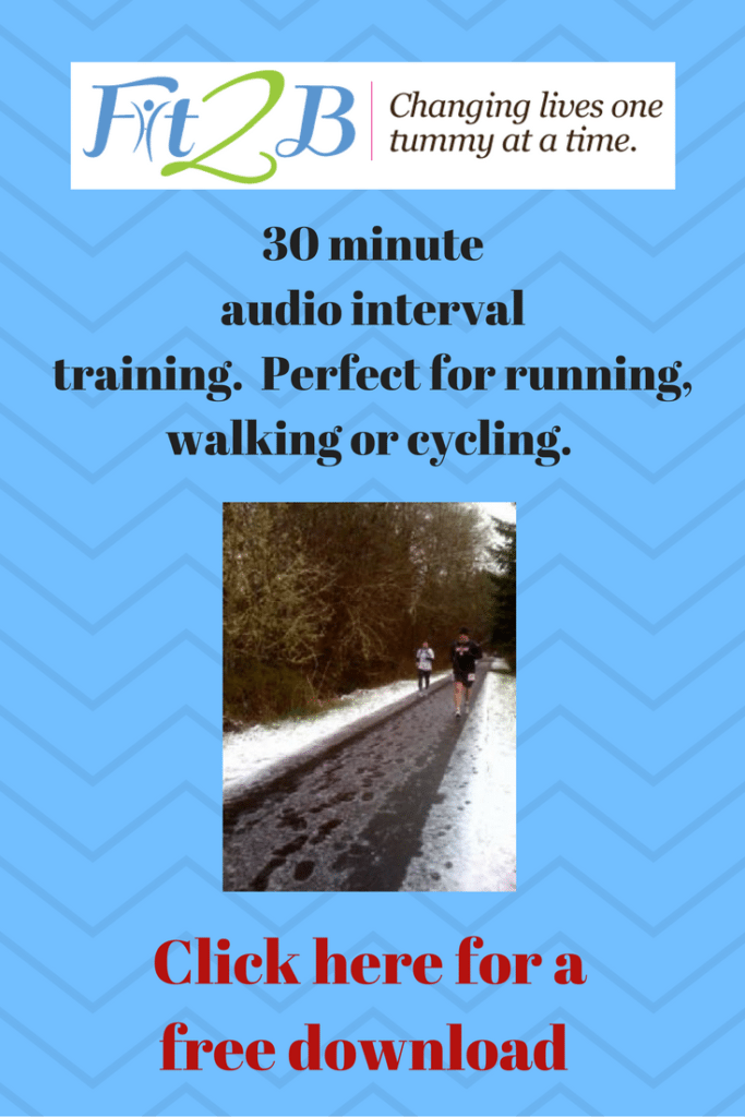 Free 30 minute audio interval training. Fit2b.com