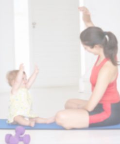 Mother and baby doing yoga - Fit2B.com
