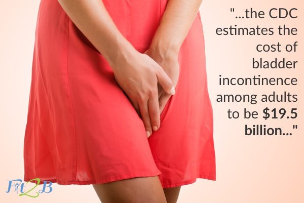 the CDC estimates the cost of bladder incontinence among adults to be $19.5 billion...