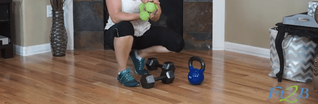 Weightlifting 301 - Workout with dumbbells, kettlebells and stretching with Fit2b.com
