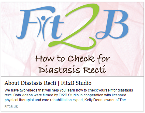 Facebook Highlights - How to Check for Diastasis Recti - Fit2B.com