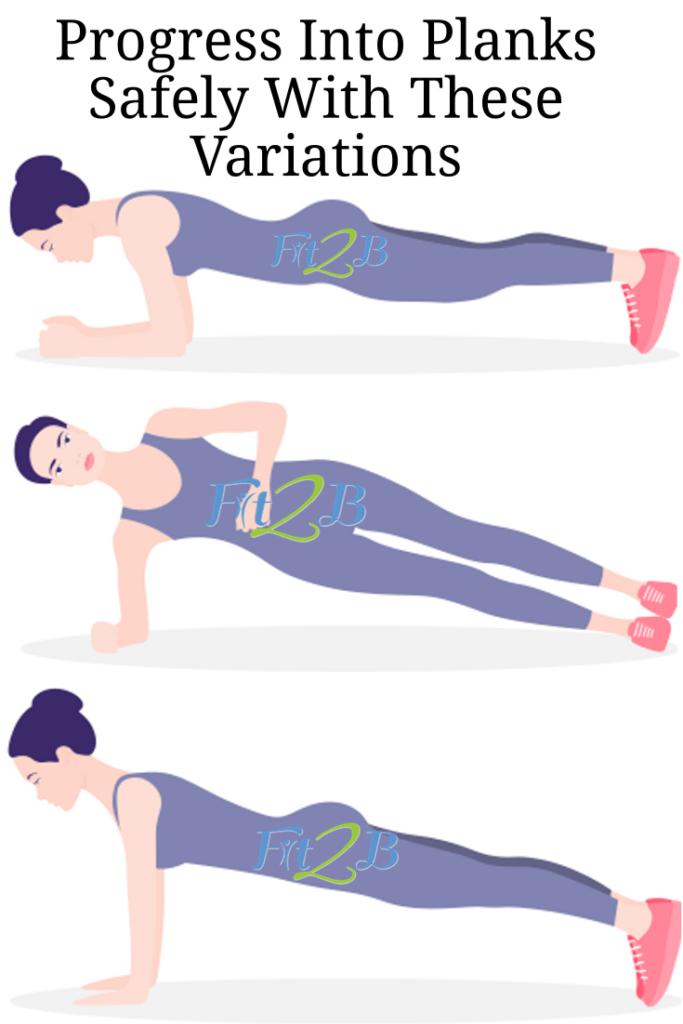 Can I Do Planks if I Have Diastasis Recti? - Fit2B.com - #core #corestregthening #diastasisrectirecovery #mummytummy #fitmom #plank