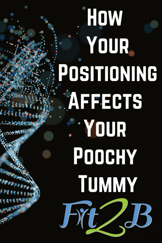 How Your Positioning Affects Your Poochy Tummy - Fit2B.com - #core #corestrengthening #fitmom #fitmama #mummytummy #diastasisrectirecovery #healthy #fitness #repair #healing