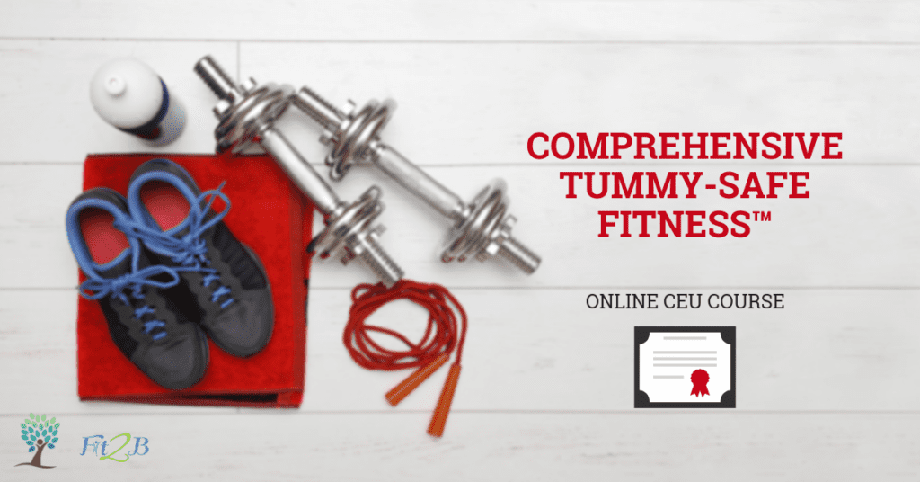 Announcing NEW TummySafe Fitness Professional CEU Course! - Fit2B.com