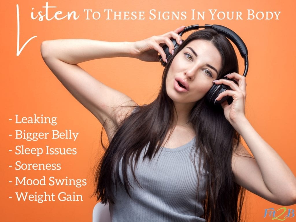 Listen to Your Body: 6 Signs Your Fitness Needs to Change - Fit2B.com -The “seeing results fitness” mentality can keep us from listening to our bodies. Click through to read if you could be doing damage during core workouts and causing things like diastasis recti. #fitnessmotivation #getfit #furtherfasterforever #whstrong #shapesquad #fitmomlife #bodypositive #sweateveryday #strongnotskinny #homefitness #abworkout #homeworkouts_4u #healthylife #healthylifestyle #fitnessroutine #coreworkouts #core #diastasisrecti #diastasis #fit2b #postpartum