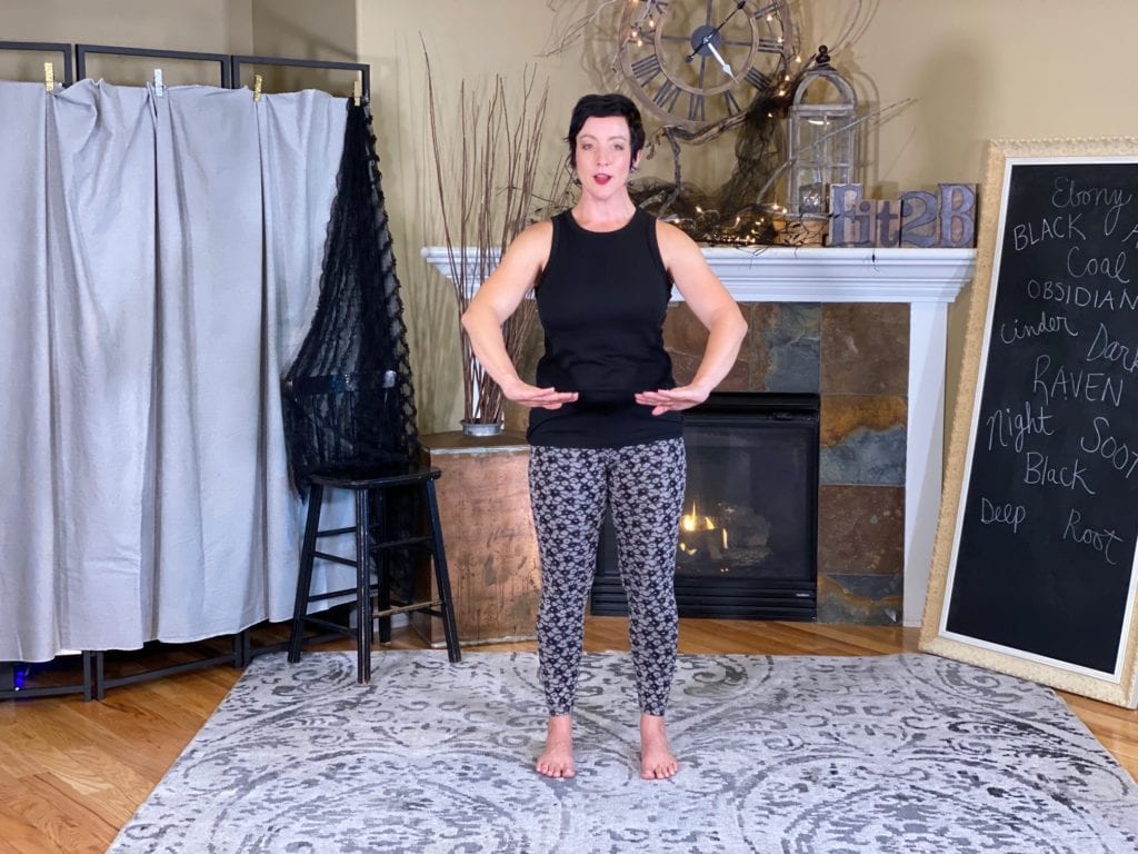 Color Series: Black Home Exercise Workouts - Fit2B.com - Fit2B Color Series of Workouts: Ebony Exhale hypopressive core exercises for your abs, Diastasis and prolapse