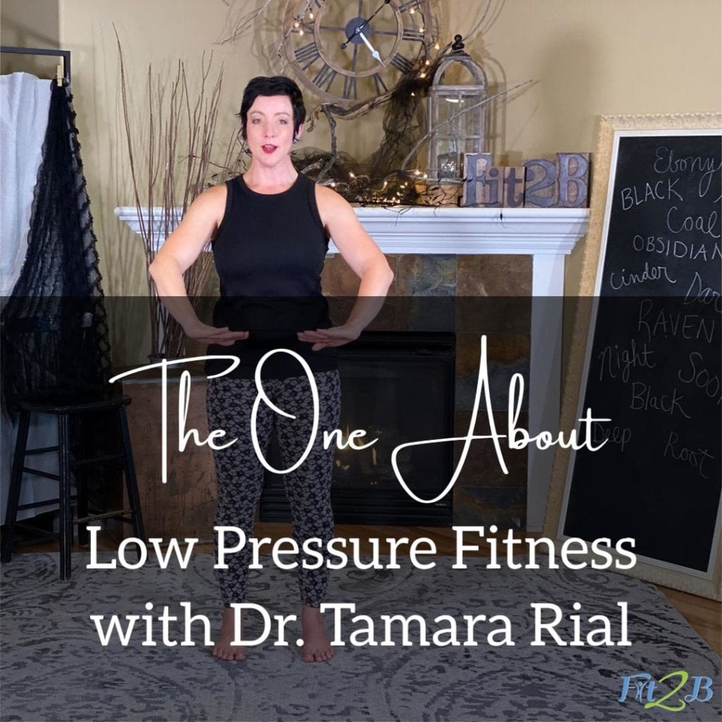 S2: 7 The One About Low Pressure Fitness With Dr. Tamara Rial - Fit2B.com - Fit2B knows hypopressives, low pressure fitness that employs breathing exercises, could be the key to helping with core weakness like diastasis recti, prolapsed uterus or prolapsed bladder. Once we learn how to exercise with this mind/body technique, could this health workout give us the fit lifestyle we want? Listen into our podcast! #fit2b #diastasisrecti #coreweakness #breathingexercises #lowpressurefitness #hypopressives #posturecorrection #pelvicfloorhealth #exercisesfitness #howtoexercise