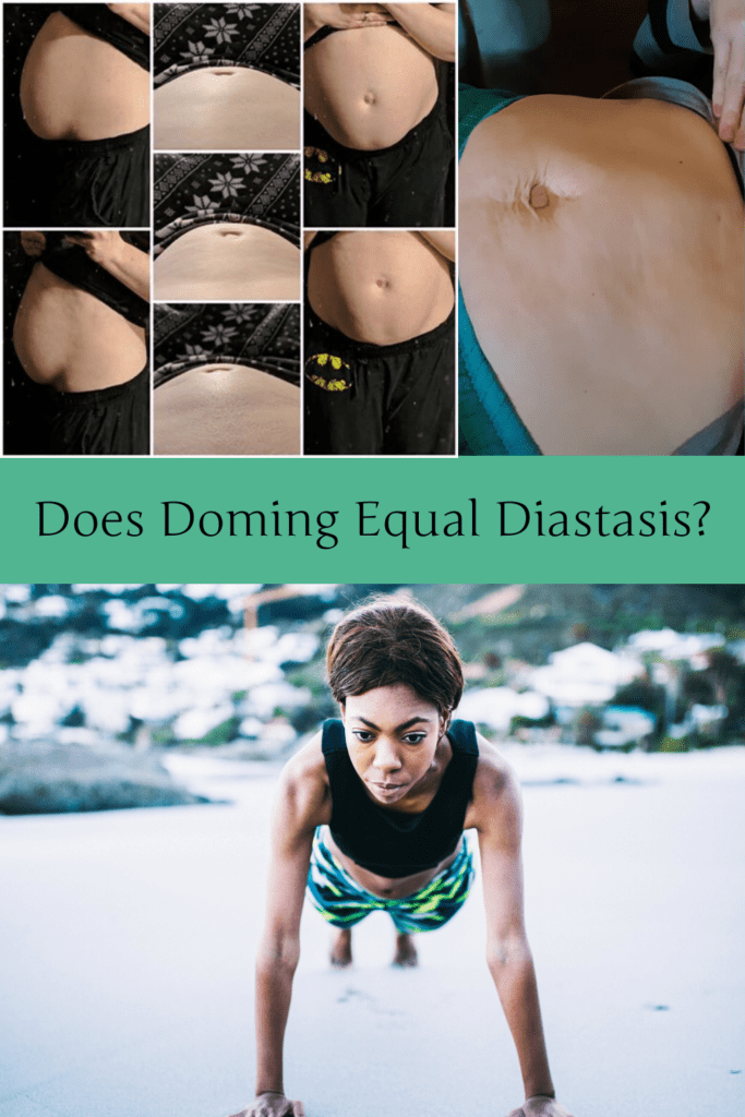 Does Doming Equal Diastasis? - Fit2B.com - Fit2B knows core exercises have busy moms asking, “Should I be worried that my belly is bulging?” and “Does doming equal diastasis recti?” Click through and let us connect you to a free video and let us connect you with the answers and home exercises that you can trust will keep your core safe. #fit2b #diastasisrecti #workouts #exercises #fitness #homeexercises