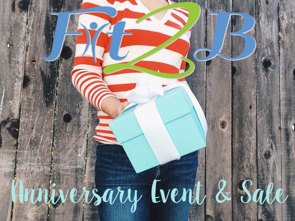 Fit2B Anniversary Sale