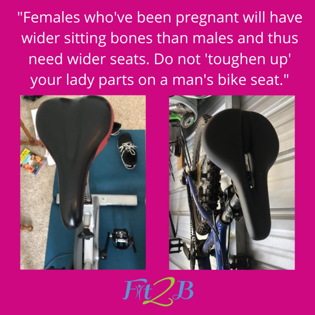 Proper bike seat setup for women - fit2b.com