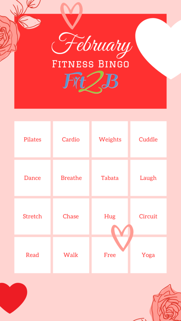 Instagram Story Shareable: February Fitness Bingo