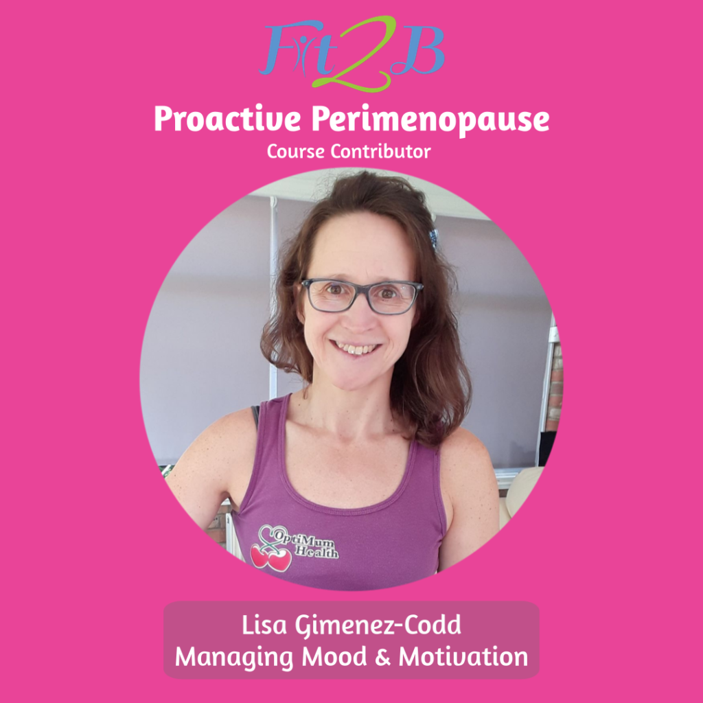 Proactive Perimenopause Contributor - Lisa Gimenez-Codd, Founder of My Optimum Health