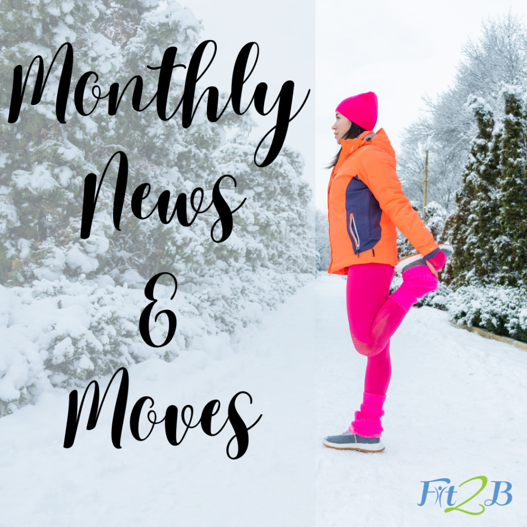 A monthly update for the winter discussing how people can workout at home, learn more about exercising with workout videos, and information on diastsais recti for women with separated ab muscles.