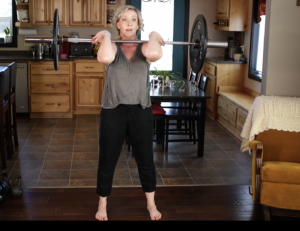 Learn and practice some common barbell lifts, just a few times each with tummysafe techniques that prevent Diastasis and pelvic floor issues. Notice the chapters and use them to skip to different lifts.