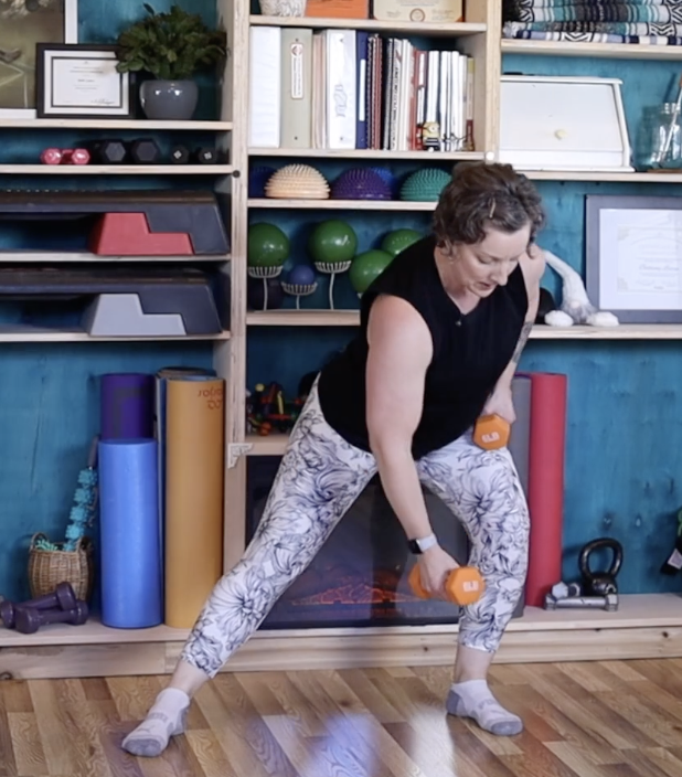 Some arm workouts are kinda boring. This one is... not NOT at all! With a little bit of easy footwork, just enough repetitions in the sets, and plenty of pivots in the routine to keep your brain and body guessing, you're going to LOVE this full body workout that is "mostly" focused on your arms and upper body. Get ready to sweat!